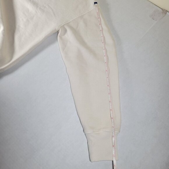 Madewell Womens Cream Crewneck Sweatshirt XXS Cotton Blend Casual Pullover - Picture 9 of 9